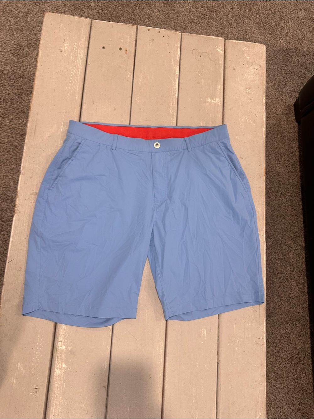 Redvanly Hanover Shorts Mens XL Golf Performance Stretch Lightweight Blue